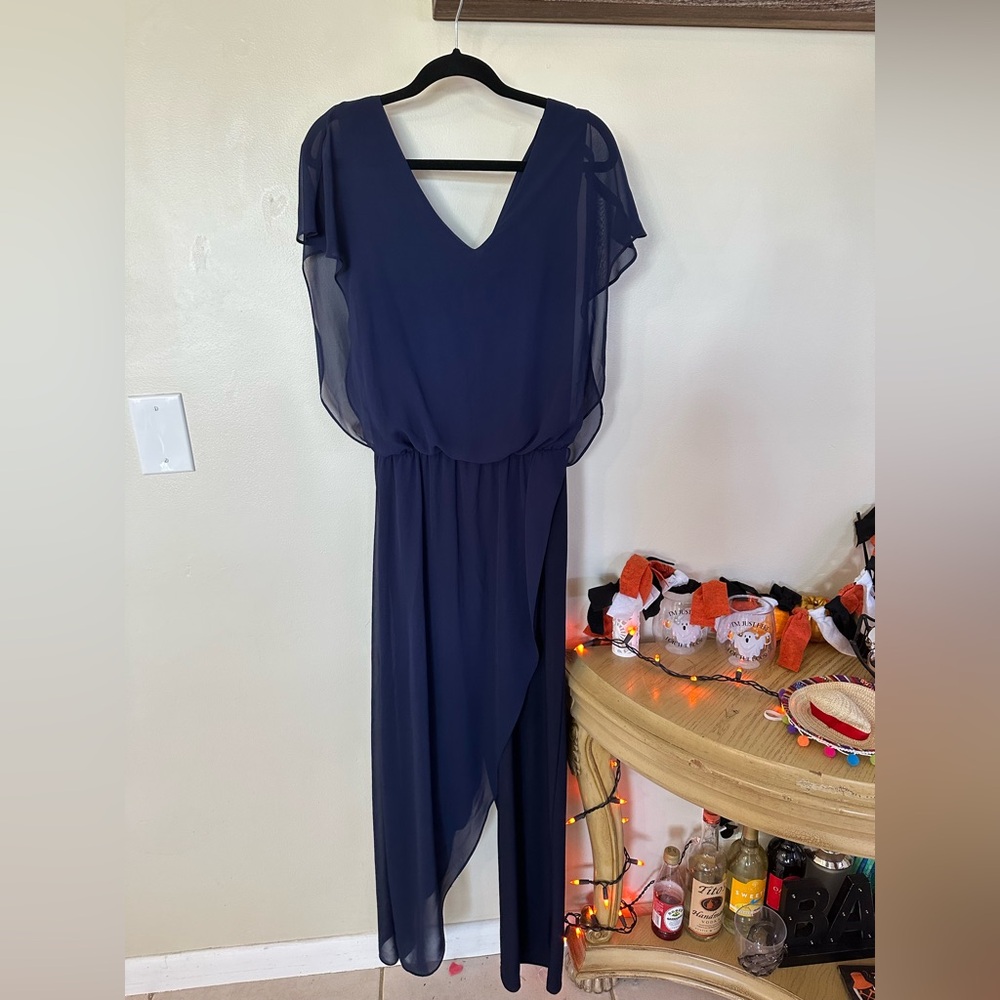 Last Tango Elegant Navy Blue Jumpsuit